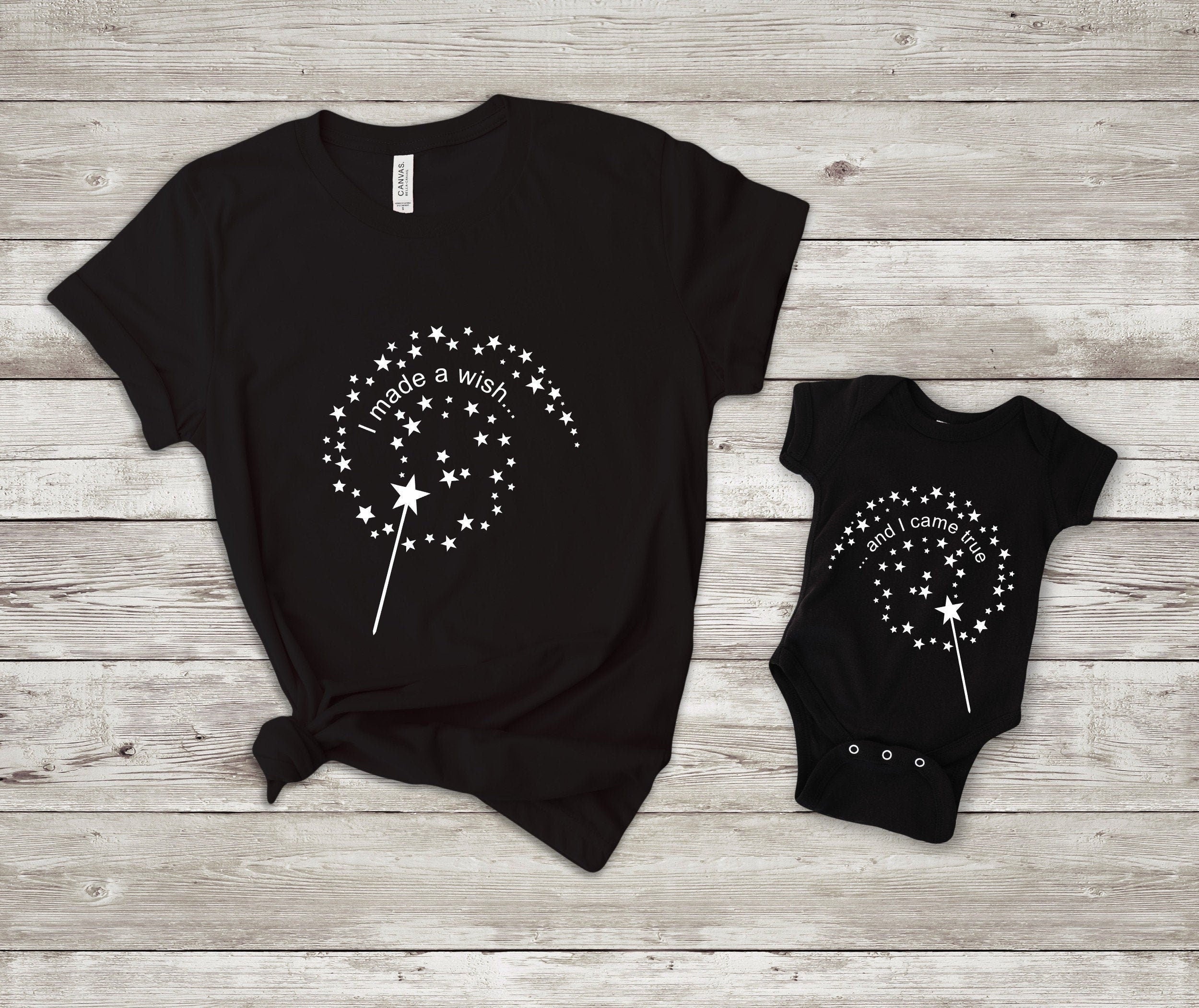 I Made A Wish and I Came True Matching Mommy and Me T-Shirts