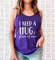 I Need a Huge Glass of Wine Racerback Tank Top