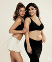 Women's Wireless Deep V Plunge Bralette with Jelly Band Support for Everyday Wear