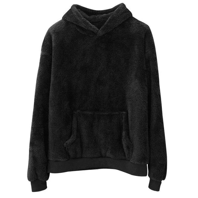 Sweatshirt With Pockets – Warm Winter Loose Pullover for Men