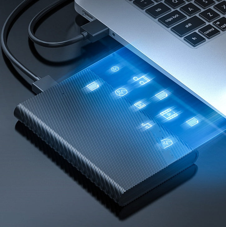 2.5-inch USB 3.0 External Hard Drive Enclosure, 5Gbps, Supports up to 4TB, Black