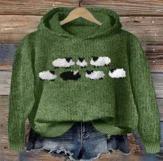 Digital Printing Dog Pattern Sweater Men