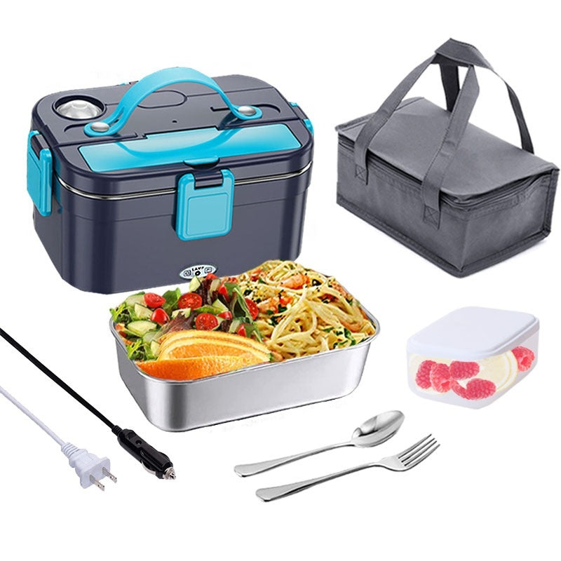 Portable Electric Lunch Box – 304 Stainless Steel, Car & Home Use