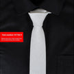 Men's Slim 6cm Cotton Necktie – Solid Color Arrow Tie for Business & Formal Wear | Canada & USA