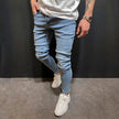 Fashion Trend Men Blue Denim Trousers Jeans