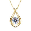 2 Carat Moissanite 925 Sterling Silver Pendant Necklace