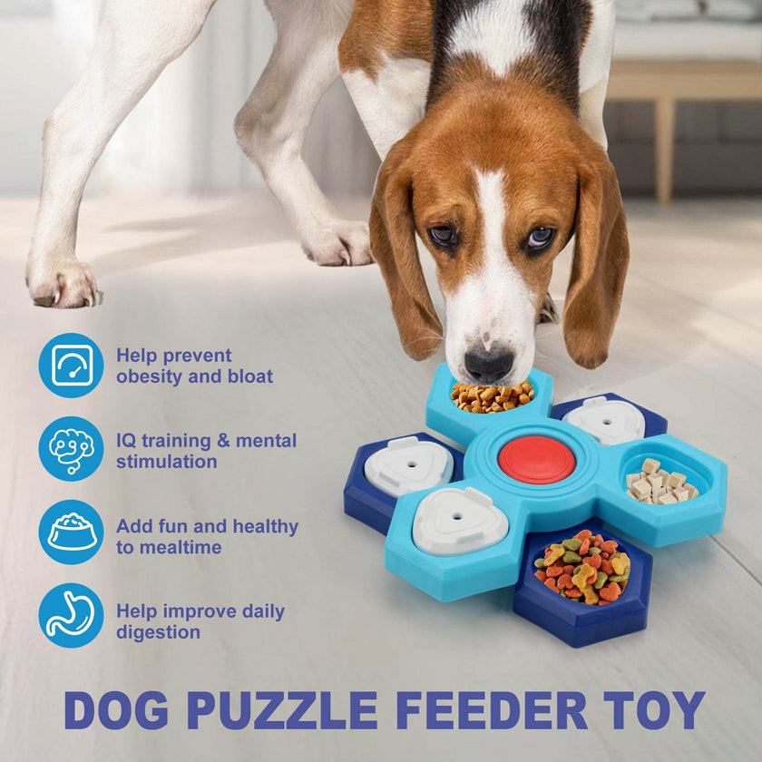 4 Layers Slow Feeder Dog bowl Puzzle feeder toy