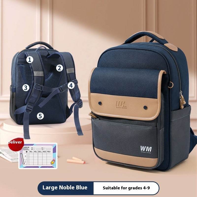 Children's Backpack For Grade Portable Burden Alleviation