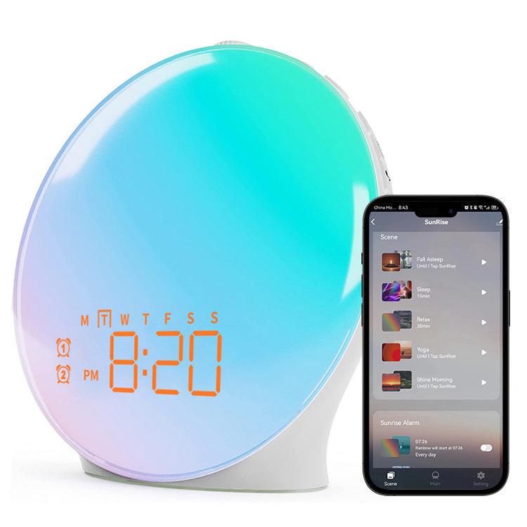 Sunrise Alarm Clock with Wake-Up Light Simulation