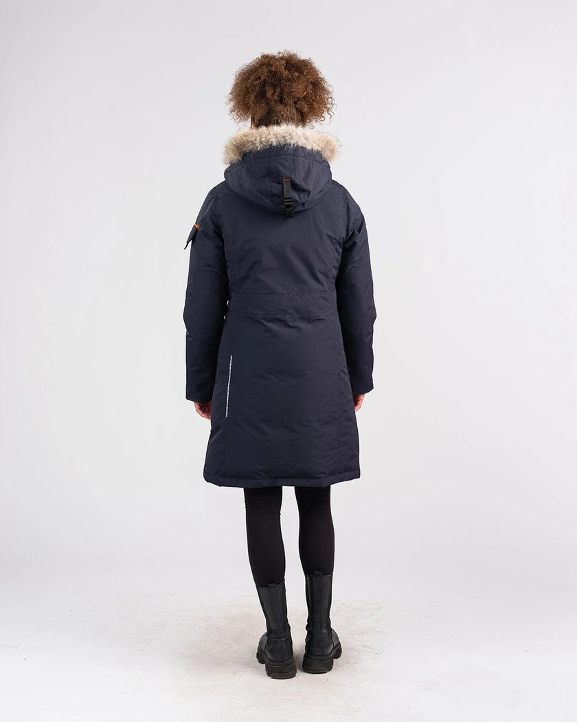 Outdoor Survival Canada Women's Nisto -40 Down Parka, Cold Lake Blue, Small - ON DISPLAY