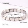 Fashion Personalized Stainless Steel Bracelet – Removable Electroplated Unisex Jewelry