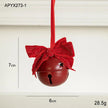 Christmas Little Bell Shape Velvet Bow Small Hanging Piece