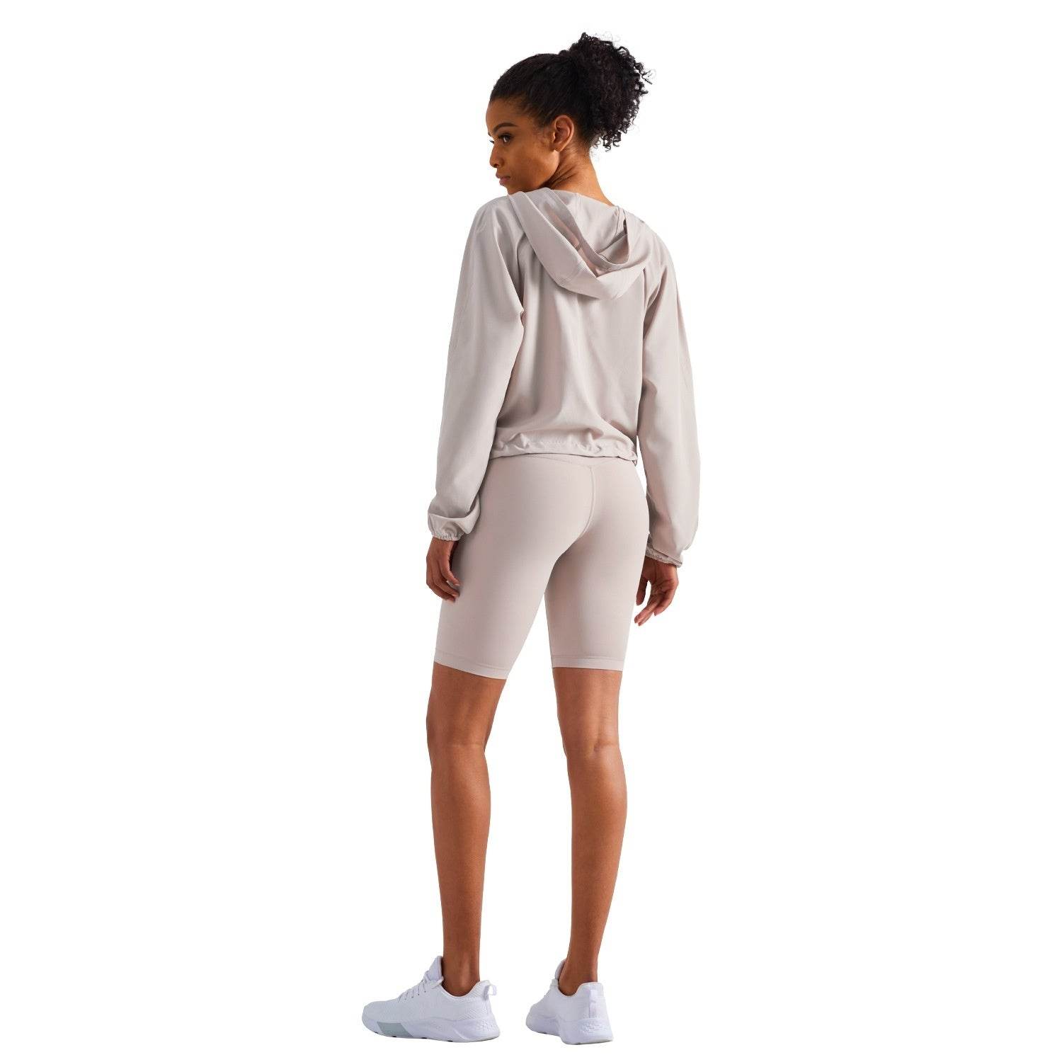 Women's Half Zipper Drawstring Workout Hoodie Athleisure Gym Hoodie