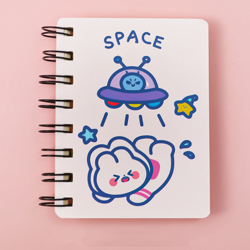 Astronaut Pocket Flipper Notebook – Space Themed Mini Flip Notepad (10.5×8cm)