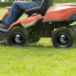VEVOR Lawn Mower Tires With Rim, Tubeless Tractor Tires, 2-Pack Tire And Wheel Assemby, Flat-free PU Tire, Centered Hub, Bushing Size, 20 PCS Adapters For Riding Mowers Lawn Tractors
