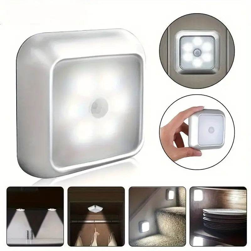 6 Pcs Induction Cabinet Night Light Motion Sensor