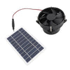 10W Solar Panel Powered Fan Kit Monocrystalline Silicon Solar Powered Exhaust Fan Portable Silent Solar Panel Fan for Outdoor