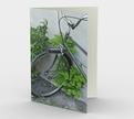 Set of 3 Blank Greeting Cards | 5 x 7 | Green Bicycle