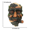 Smoker Man Wooden Resin Craft Ornaments Wall Decor