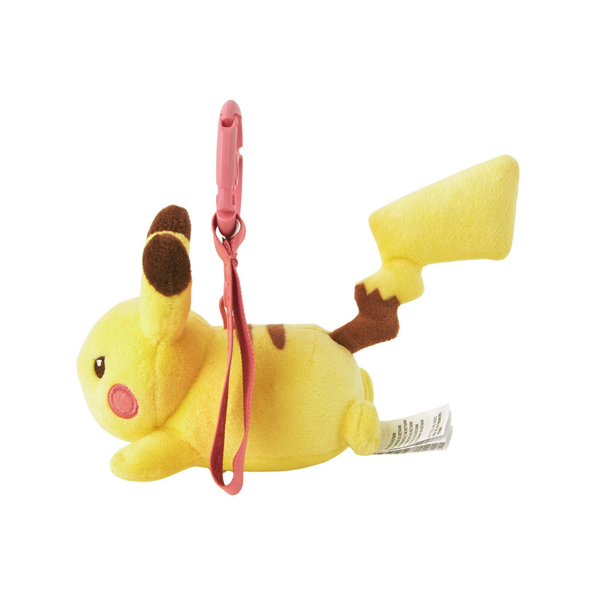 10 poke 10 colors Aggresive Pikachu Plushie Keychain (Pokemon Center Japan)