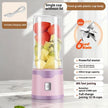 Rechargeable Electric Juicer Cup – Portable USB Blender with 6-Blade & Double Cup | 500ML