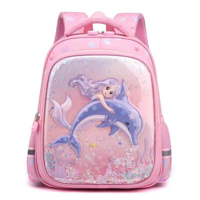 Primary School Cute Cartoon Mermaid Girls Backpack