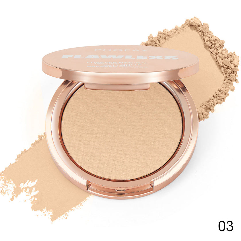 PHOFAY Matte Setting Pressed Powder – Flawless Finish Face Powder (8g, Multiple Sets)