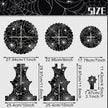 3 Tier Halloween Cupcake Stand Black Spider Web Cardboard Cupcake Stand Spider Bat Cupcake Toppers Halloween Cupcake Holder Tower For Halloween Birthday Party Supplies