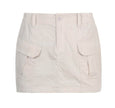 Simple Tooling Style Pocket Army Green Woven Hot Girl A- Line Mini Hip Cargo Skirt Summer