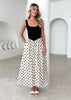 Women's Casual Polka-Dot Slip Dress – Sleeveless Summer Sundress