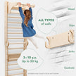 6in1: Wooden Swedish Wall / Climbing ladder for Children + Swing Set + Slide Board