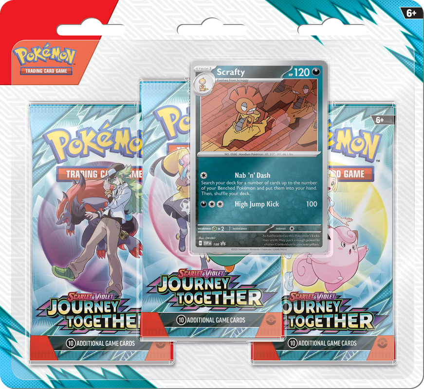 Pokémon TCG - Scarlet & Violet - Journey Together - 3 Packs Blister