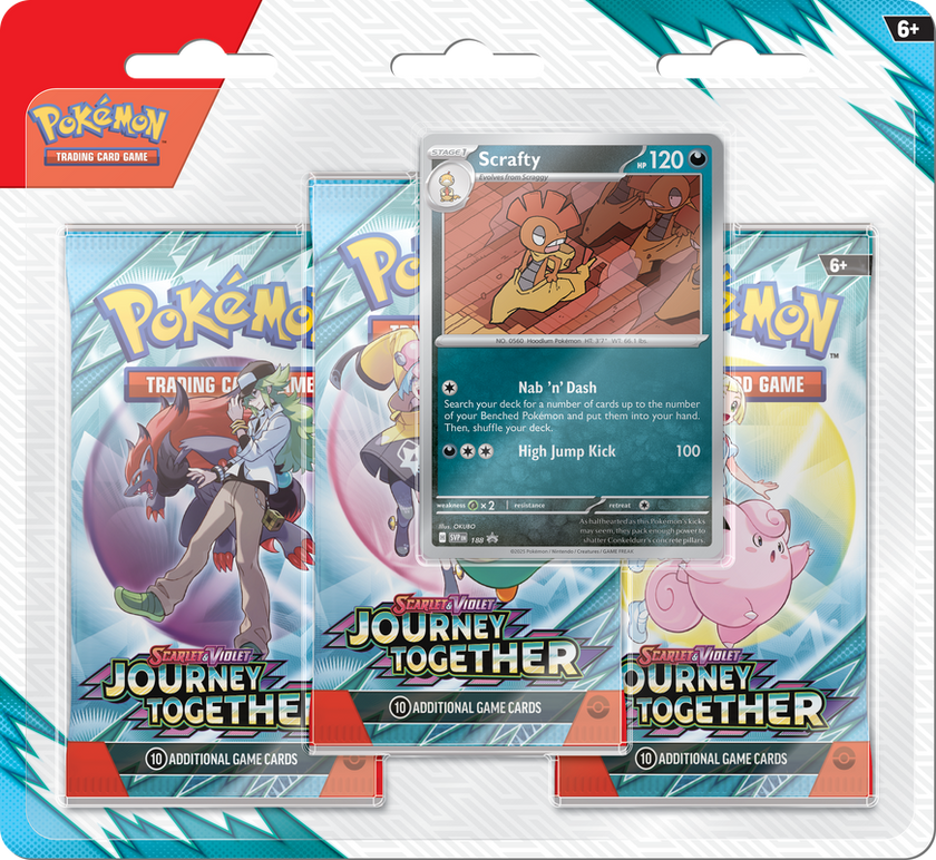 Pokémon TCG - Scarlet & Violet - Journey Together - 3 Packs Blister