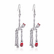 3pcs Halloween Skeleton Earrings And Necklace Set Creative Retro Personality Jewelry Accessories