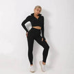 Women's 3-Piece Seamless Gym Workout Set – Leggings, Crop Top & Sports Bra Yoga Fitness Outfit S–4XL