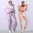 Women's 3-Piece Seamless Gym Workout Set – Leggings, Crop Top & Sports Bra Yoga Fitness Outfit S–4XL