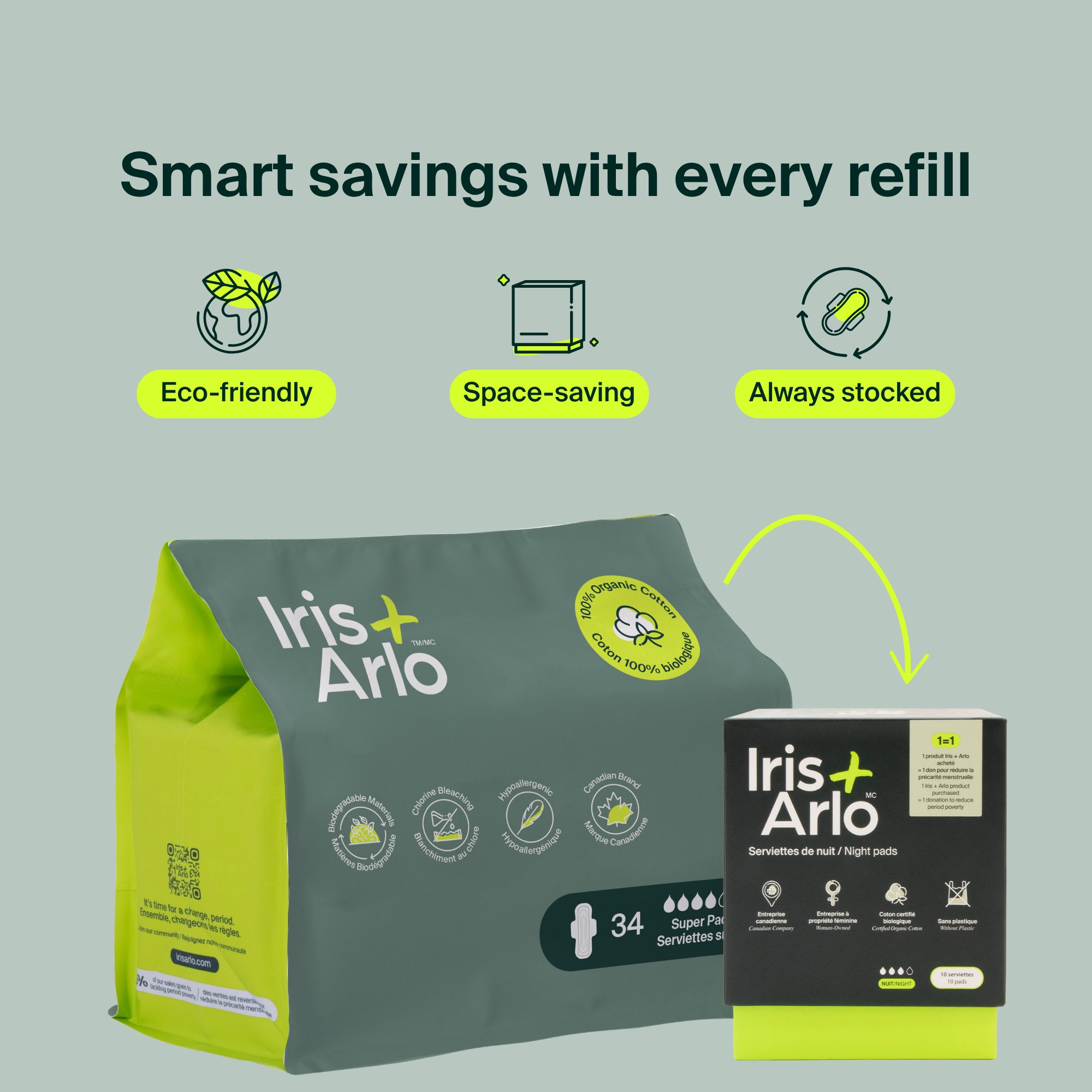 100% Organic Cotton Super Pads