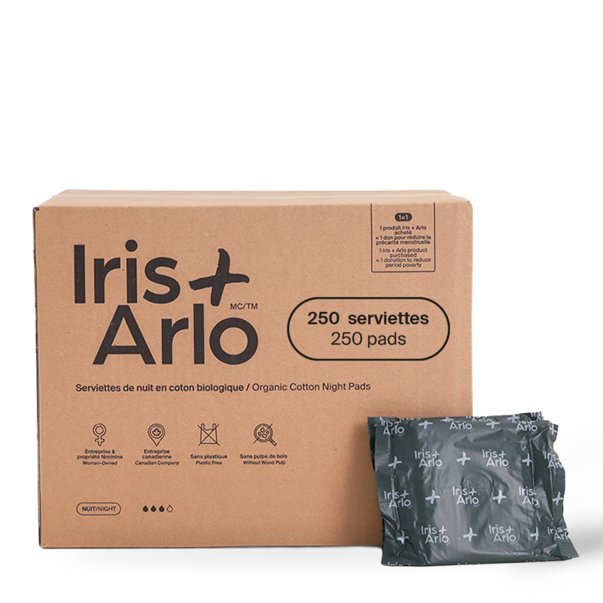 100% Organic Cotton Super Pads - Bulk (250)