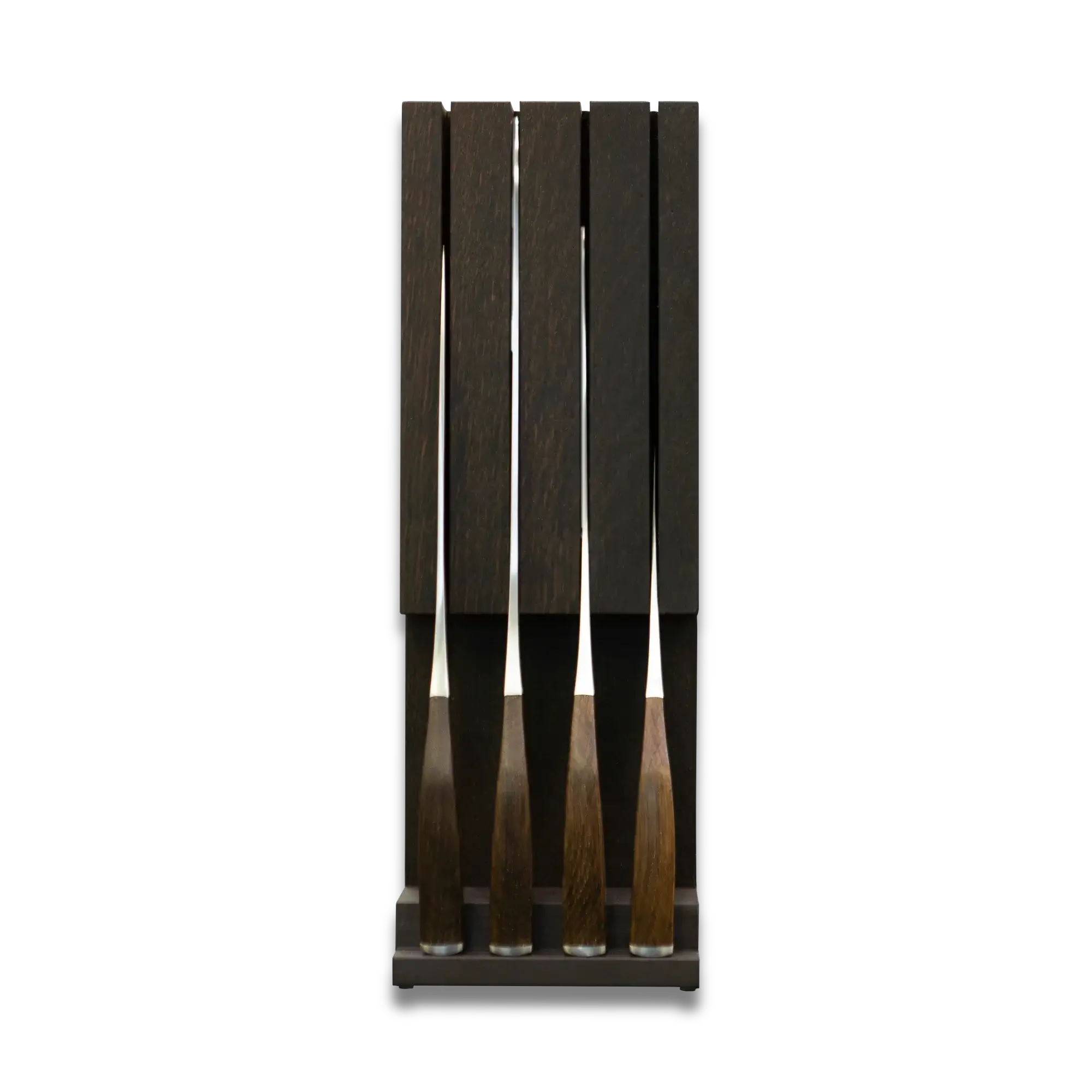 SYNCHROS |  Set of 4 Knives with Oak-wood Knife holder