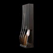 SYNCHROS |  Set of 4 Knives with Oak-wood Knife holder