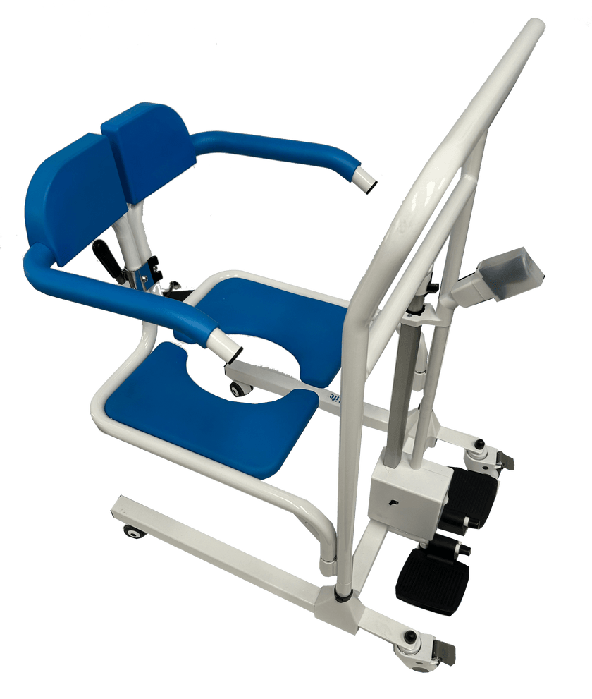 4-In-1 Multifunctional Electric Lift Transfer Chair for Shower & Commode Use in Canada