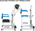 4-In-1 Multifunctional Electric Lift Transfer Chair for Shower & Commode Use in Canada