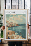 Mykonos, Oeuvre sur toile étirée