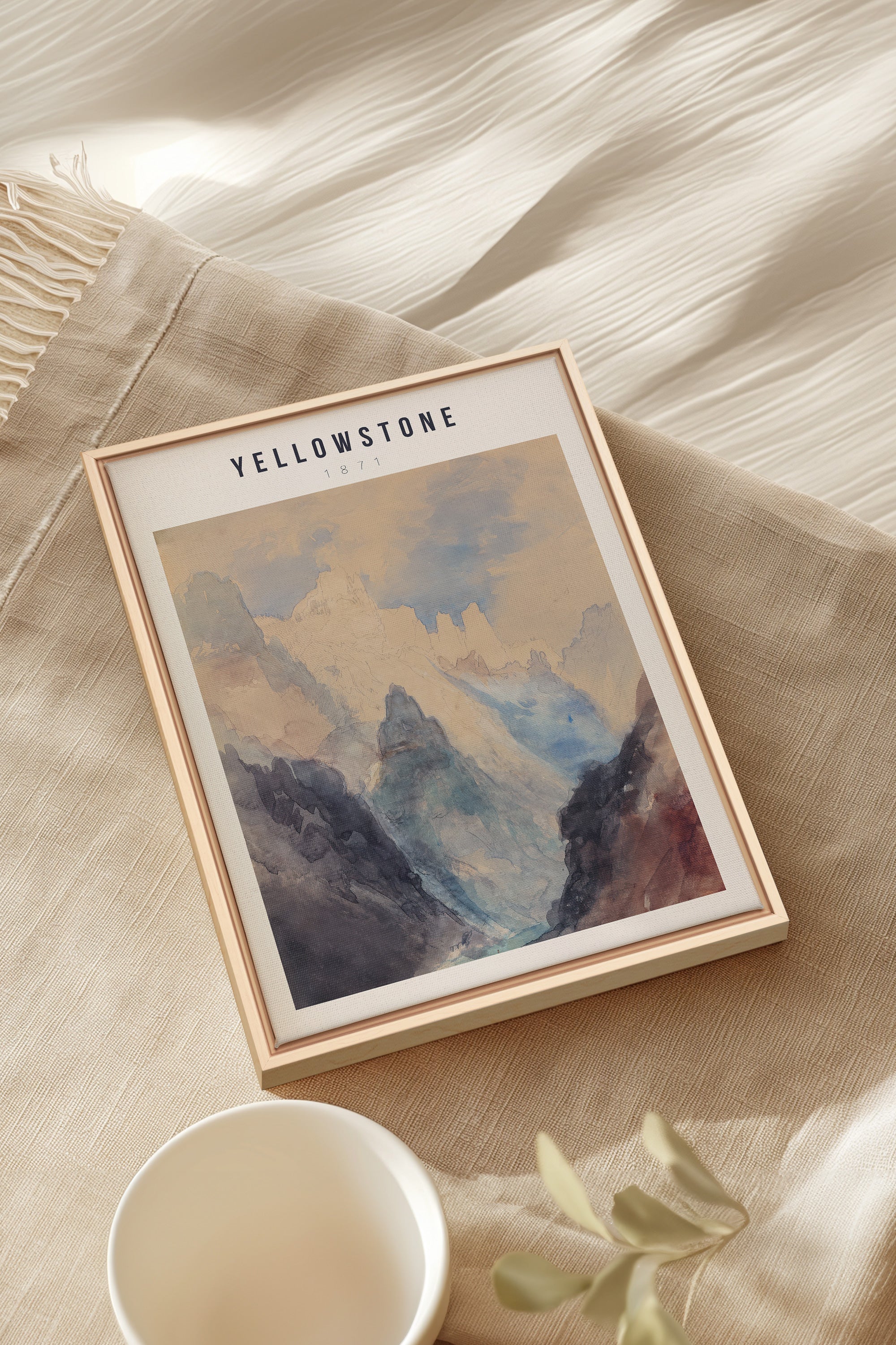 YELLOWSTONE, Oeuvre sur toile étirée