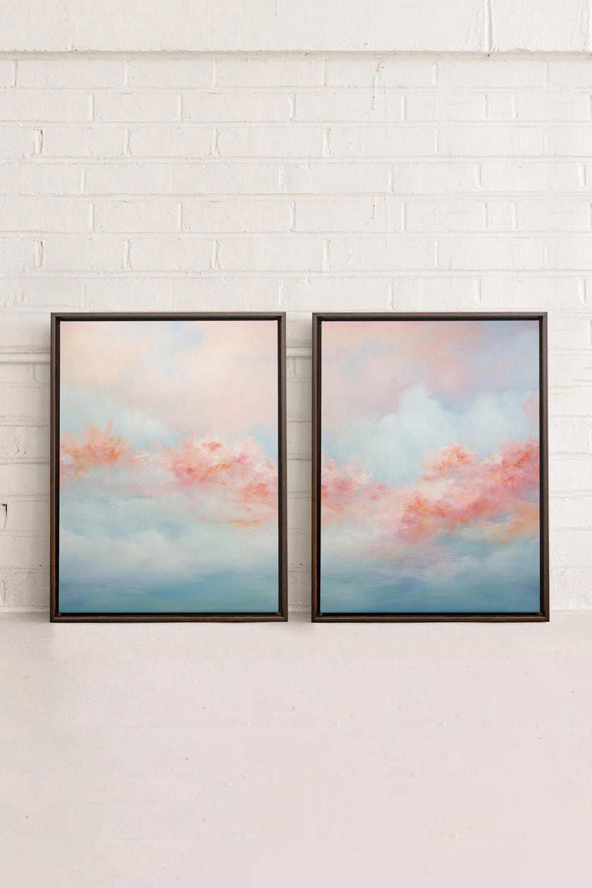 MYSTIC SUNSET DUO (2 Oeuvres sur toile étirée)