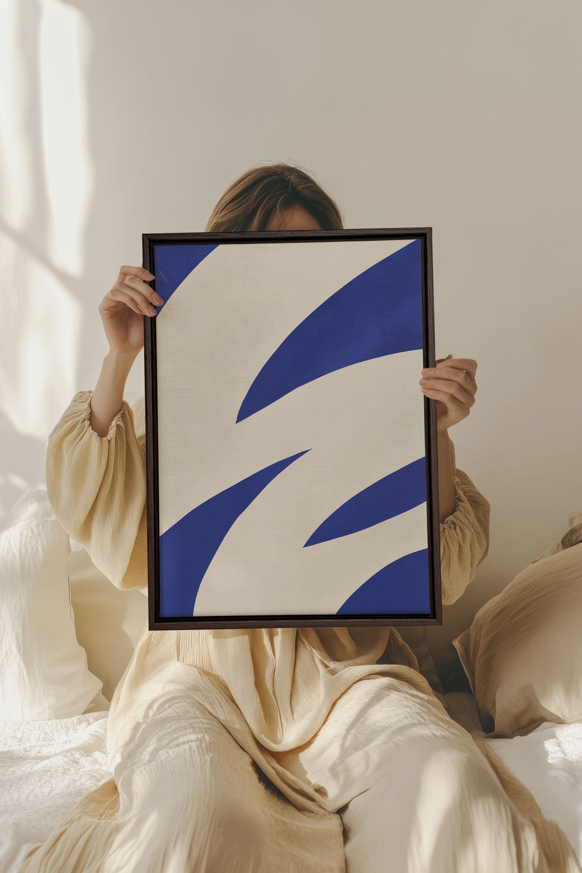 COBALT FLOW, Oeuvre sur toile étirée