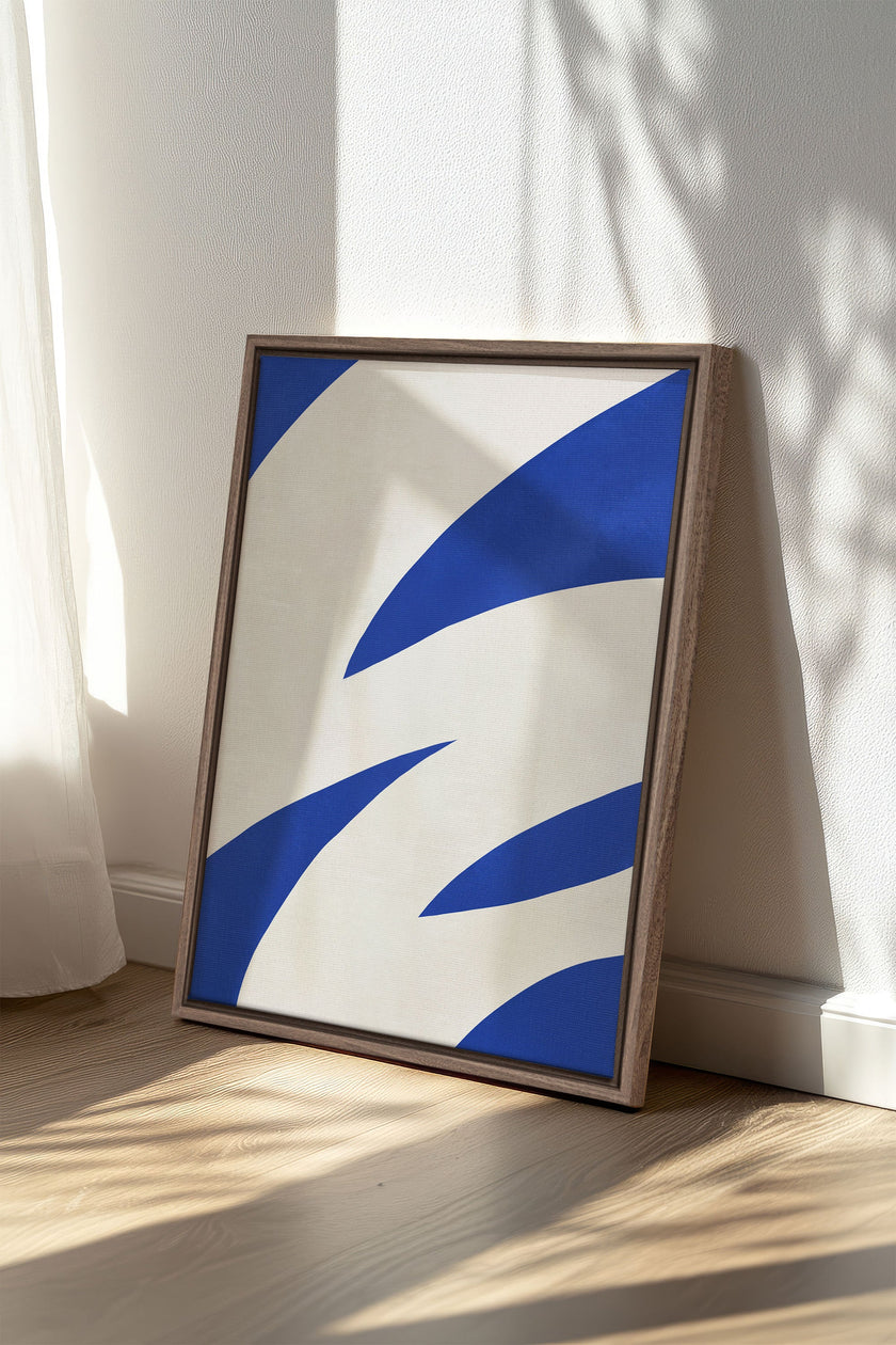 COBALT FLOW, Oeuvre sur toile étirée