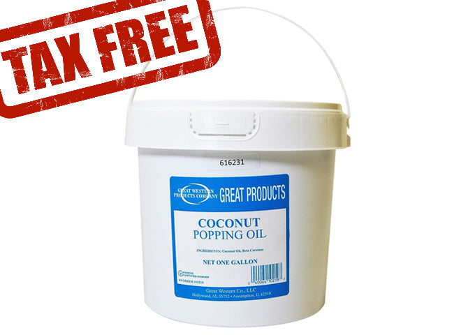 Huile de coco pour popcorn Sunglo, 1 gallon