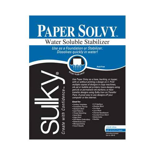 SULKY Paper Solvy - White - 8.5