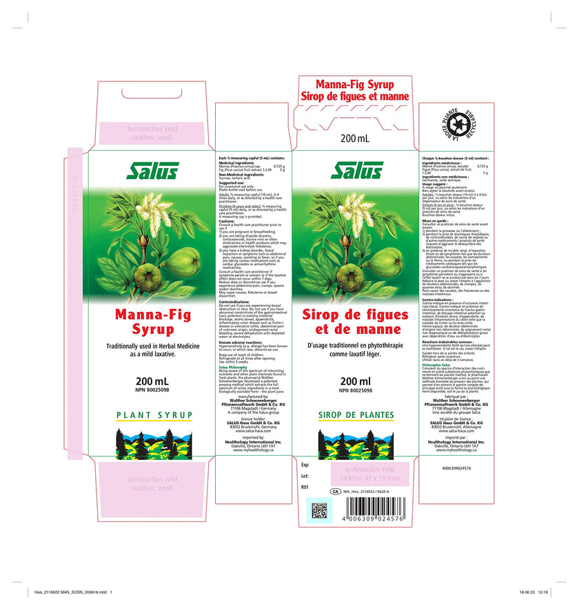 Salus - Manna-Fig Syrup (200ml)